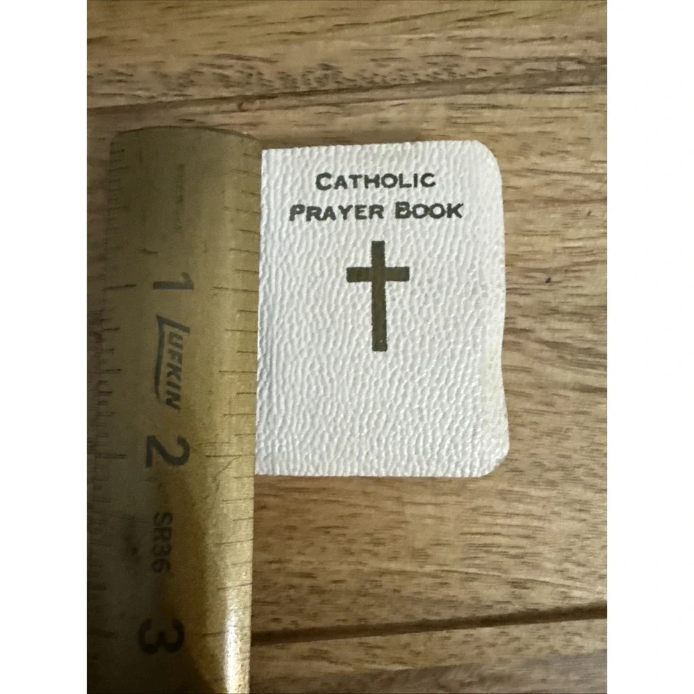 1935 Jewels of Prayer Mini Catholic Prayer Book Baby Bible Printed USA 2